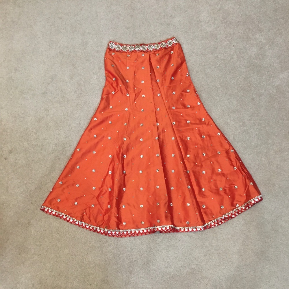 Corset Length - Red/Orange - Reception - Wedding - Picture 7 of 8